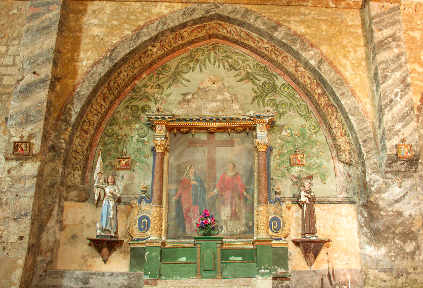 Ansouis church interior