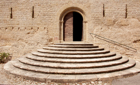 Ansouis church Exterior