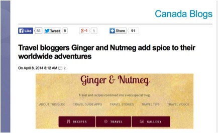 Ginger and Nutmeg Canada Writes #CanadaWrites #CBC #CanadianBloggers