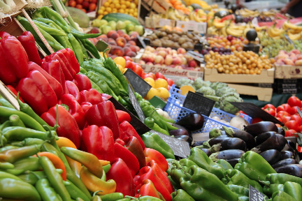 Market stalls