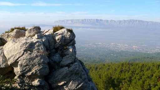 View of Mont St Victoire 