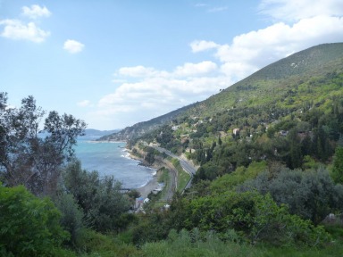 Albenga View to Alassio