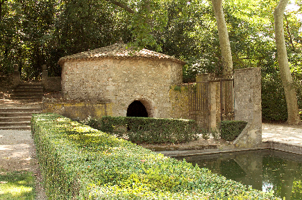 Jardin d'Albertas salle de fraicheur