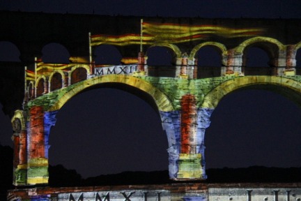 Pont-du-Gard- Light show