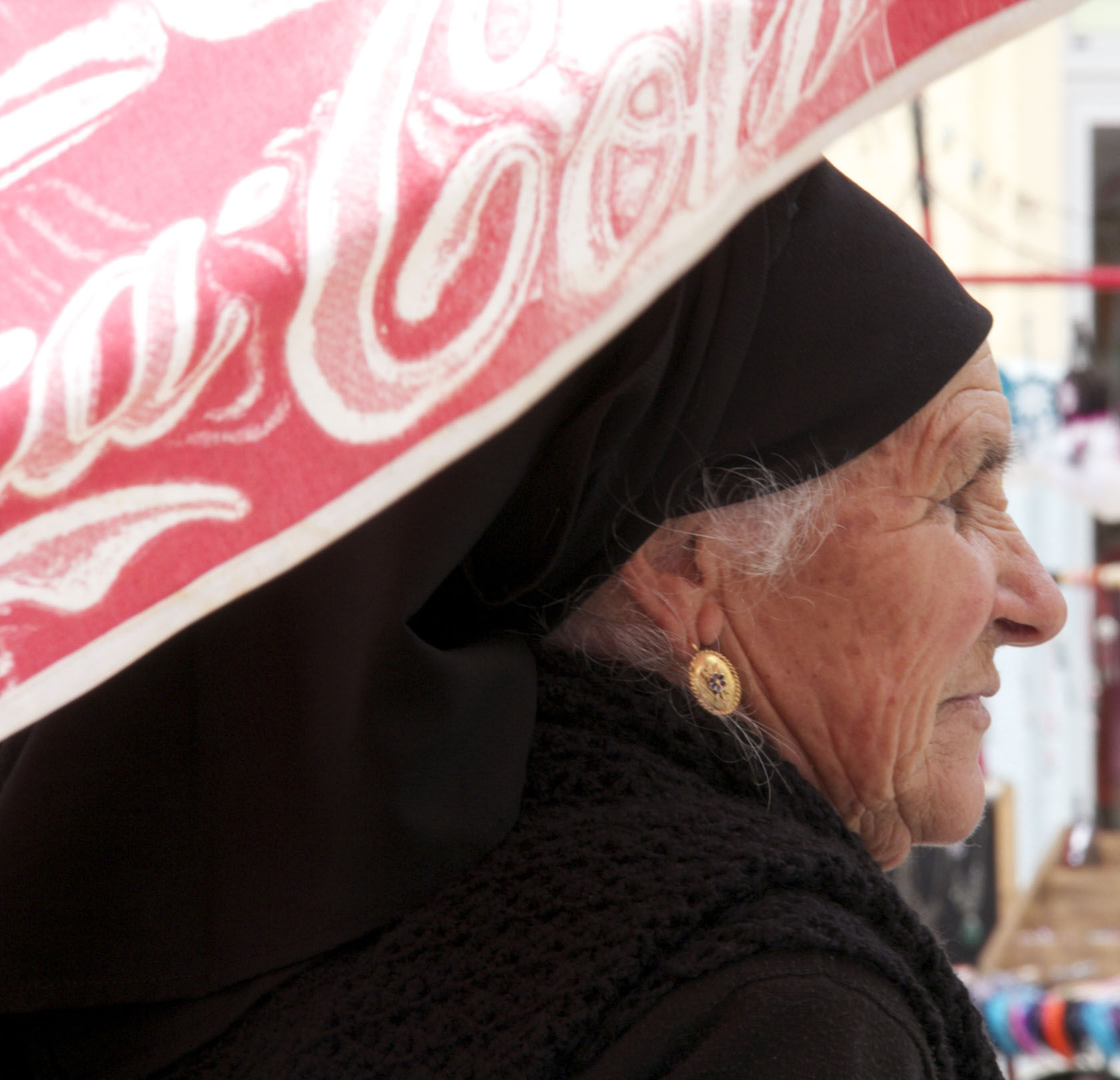 Lady in the market #Markets #Portugal @GingerandNutmeg