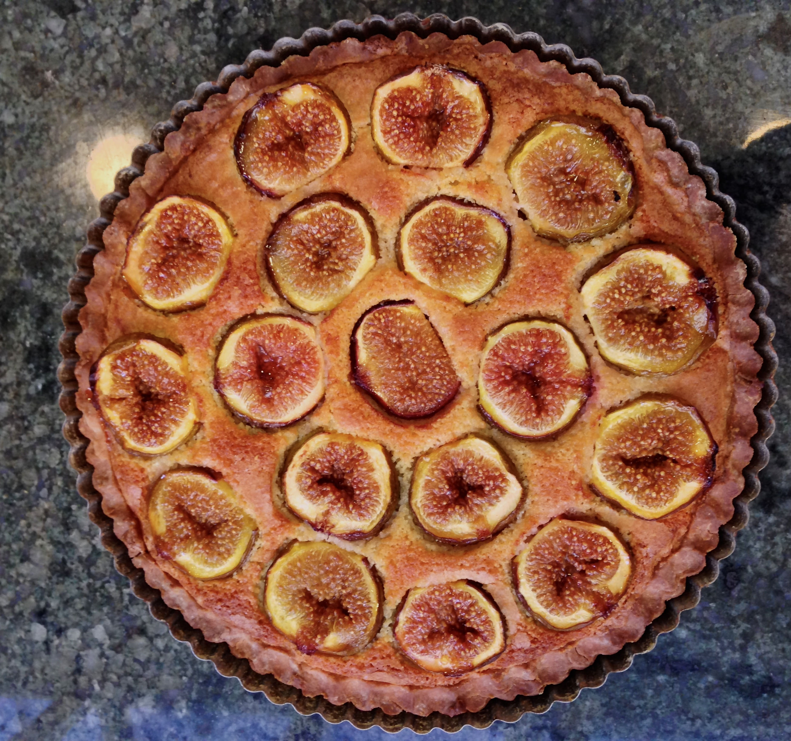 Fig Marzipan Tart #ProvenceFood #Figs #Tarts #Recipe @GingerandNutmeg