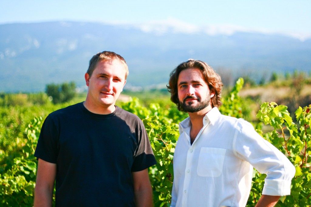 Fred & Alex Chateau Pesquie Entrance #Provence #Vineyard #chateaupesquié @fredchaudiere 