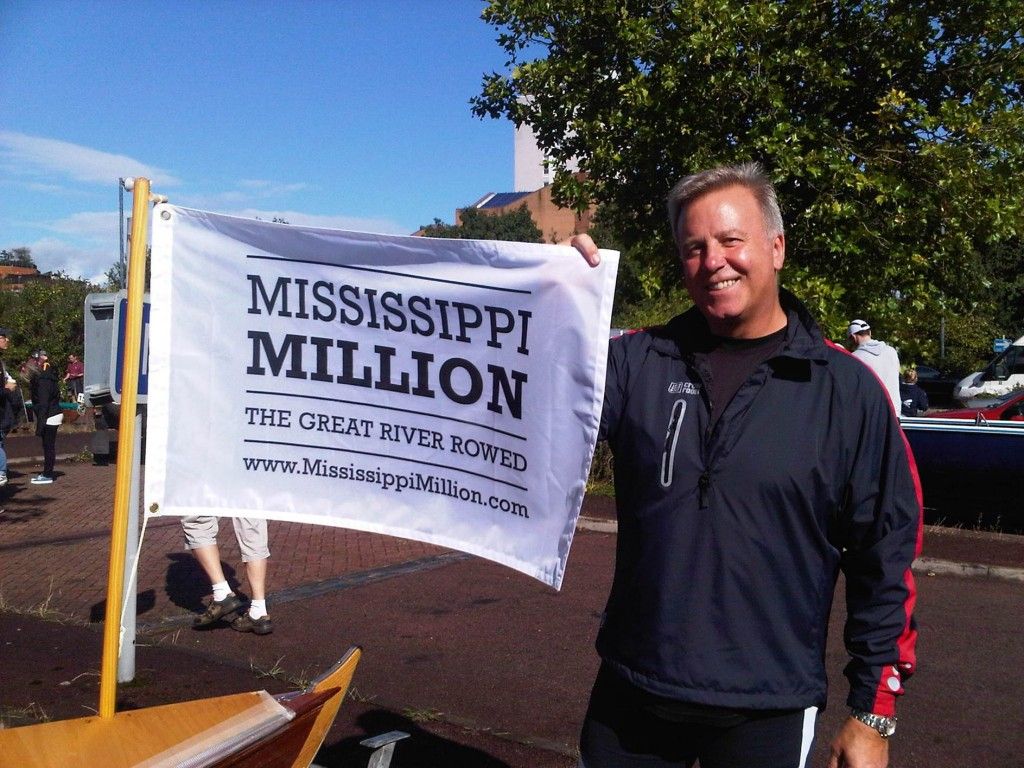 John and Mississippi Million flag John Pritchard Mississippi Million Right to Play #MississippiMillion #RighttoPlay 