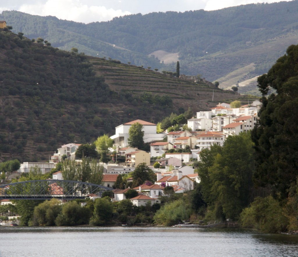 Pinhao from the Douro river #Douro #Portugal @GingerandNutmeg