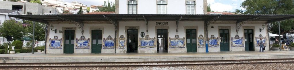 Pinhao train panorama Pinhao train station #Pinhao #Douro #Portugal @GingerandNutmeg