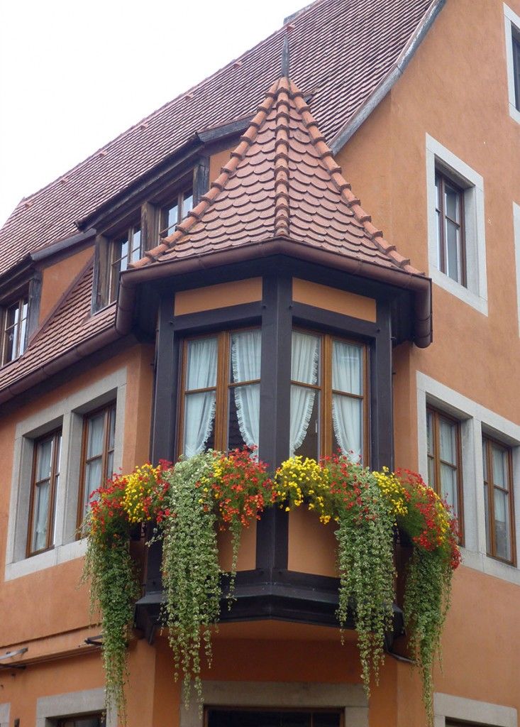 Flowers in Rothenburg #Rothenburg @GingerandNutmeg