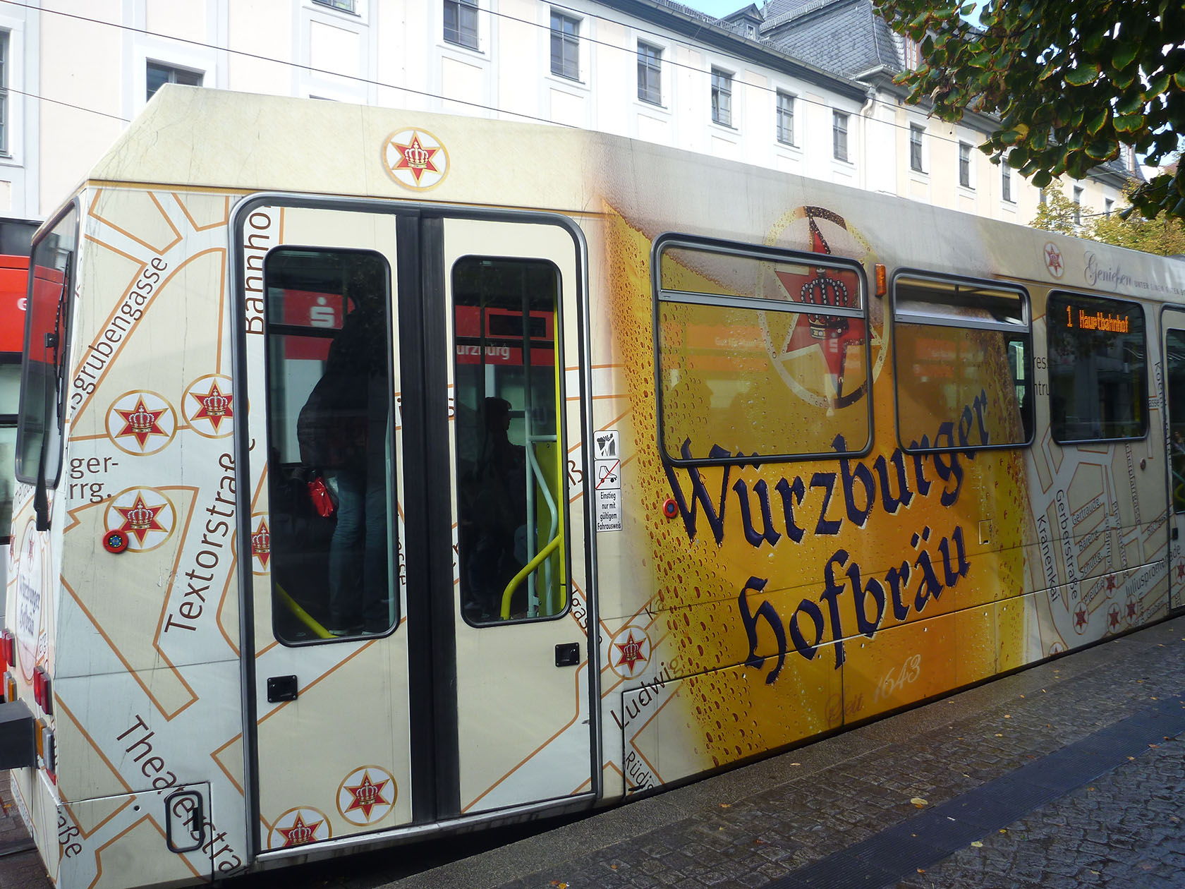 Wurzburg tram #Wurzburg #RomaticRoad #VisitGermany @GingerandNutmeg