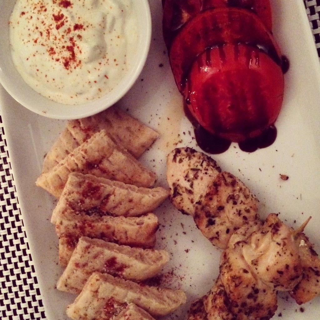 Souvalki and tzatziki #Greece #GreekFood @GingerandNutmeg