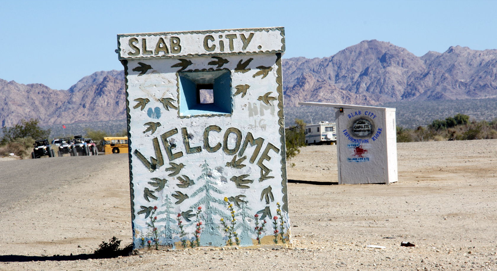 Residents of Slab City call themselves the "Slabs," which might p...